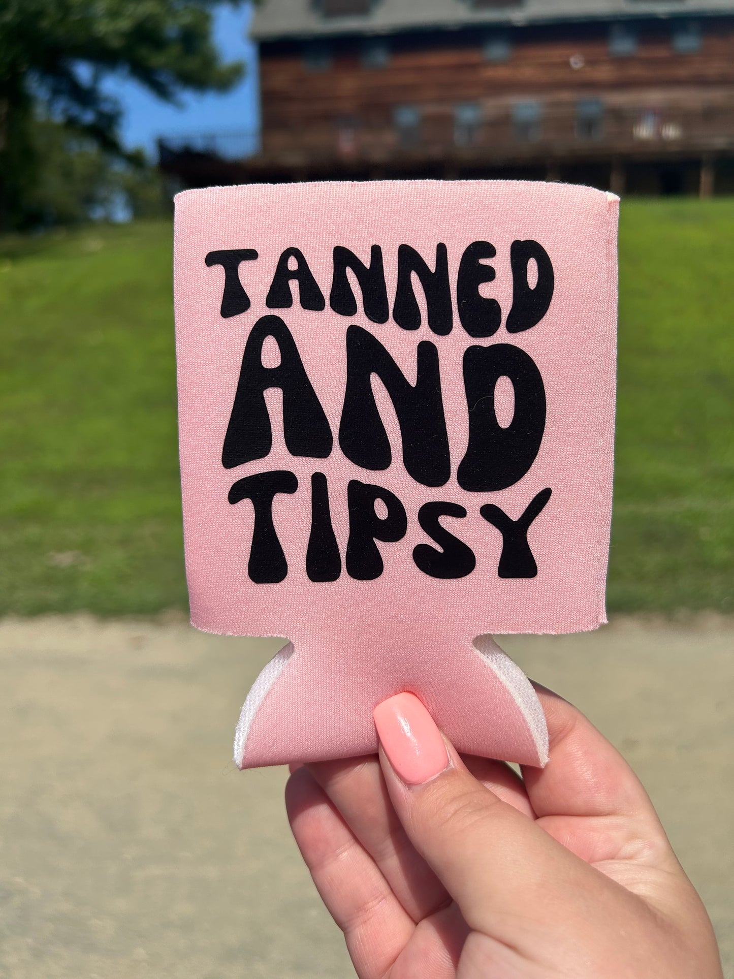 Tanned & Tipsy | Koozie | Can Cooler