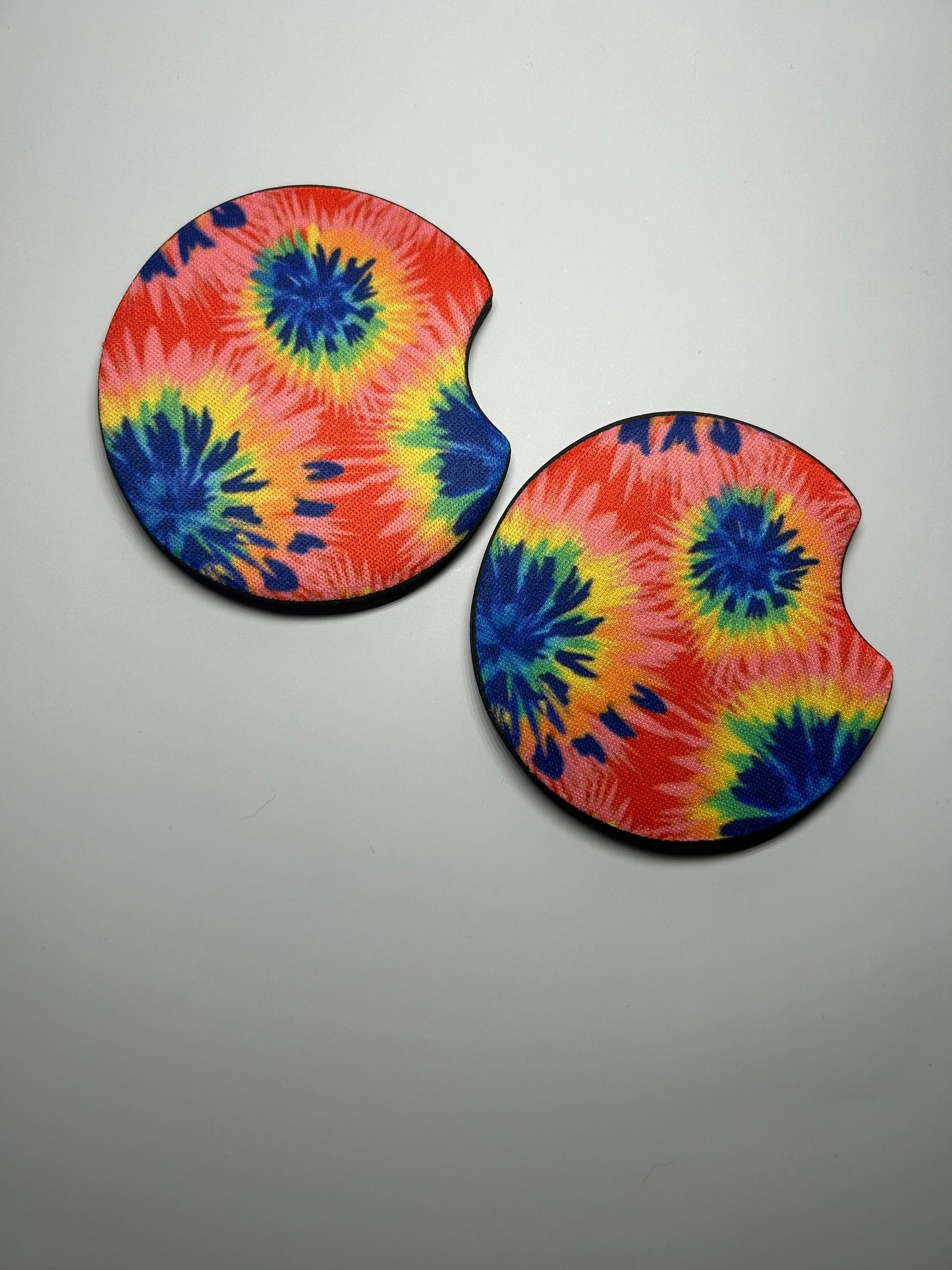 Tie Dye Car Coasters