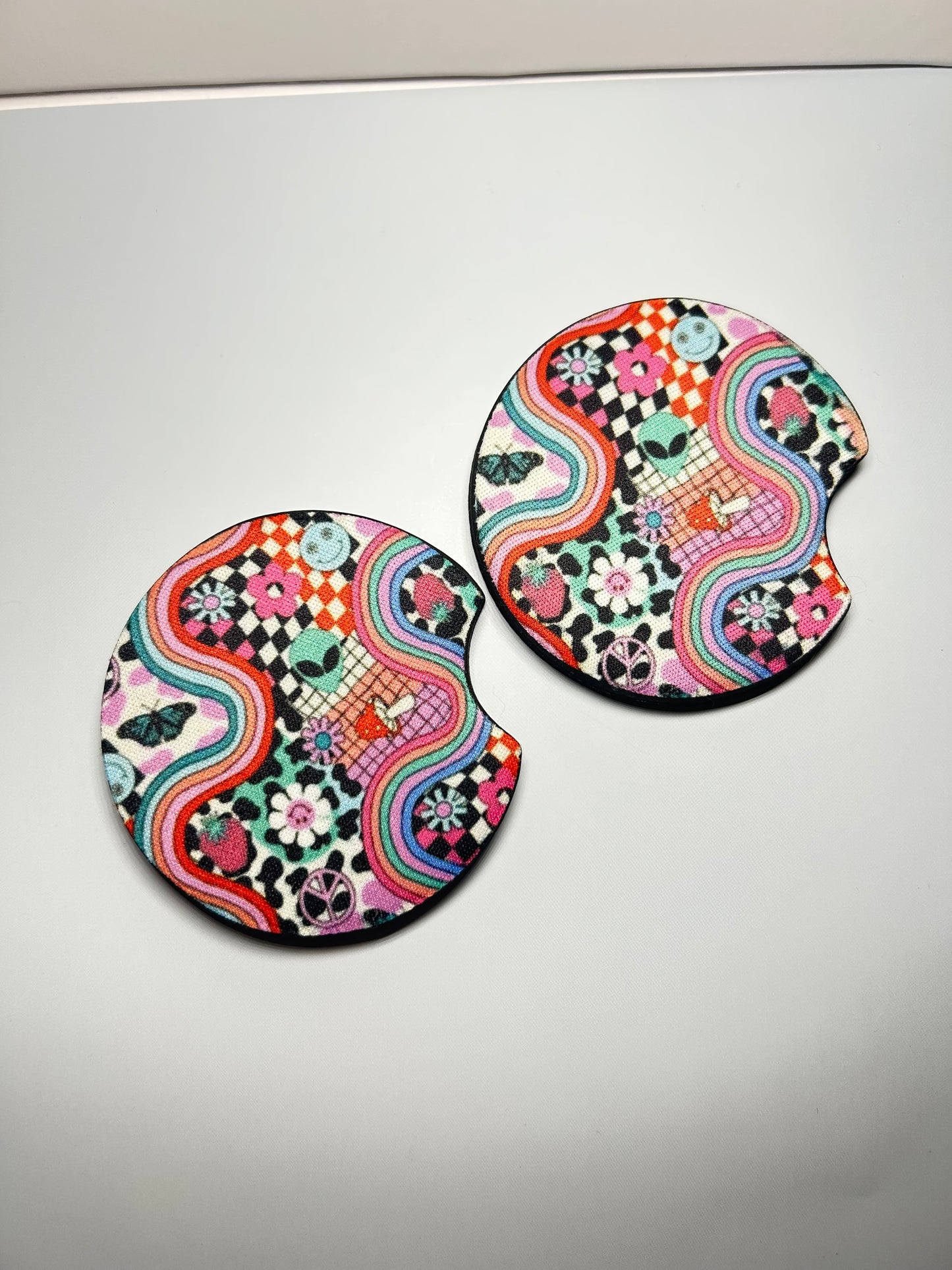 Retro Aesthetic Car Coasters