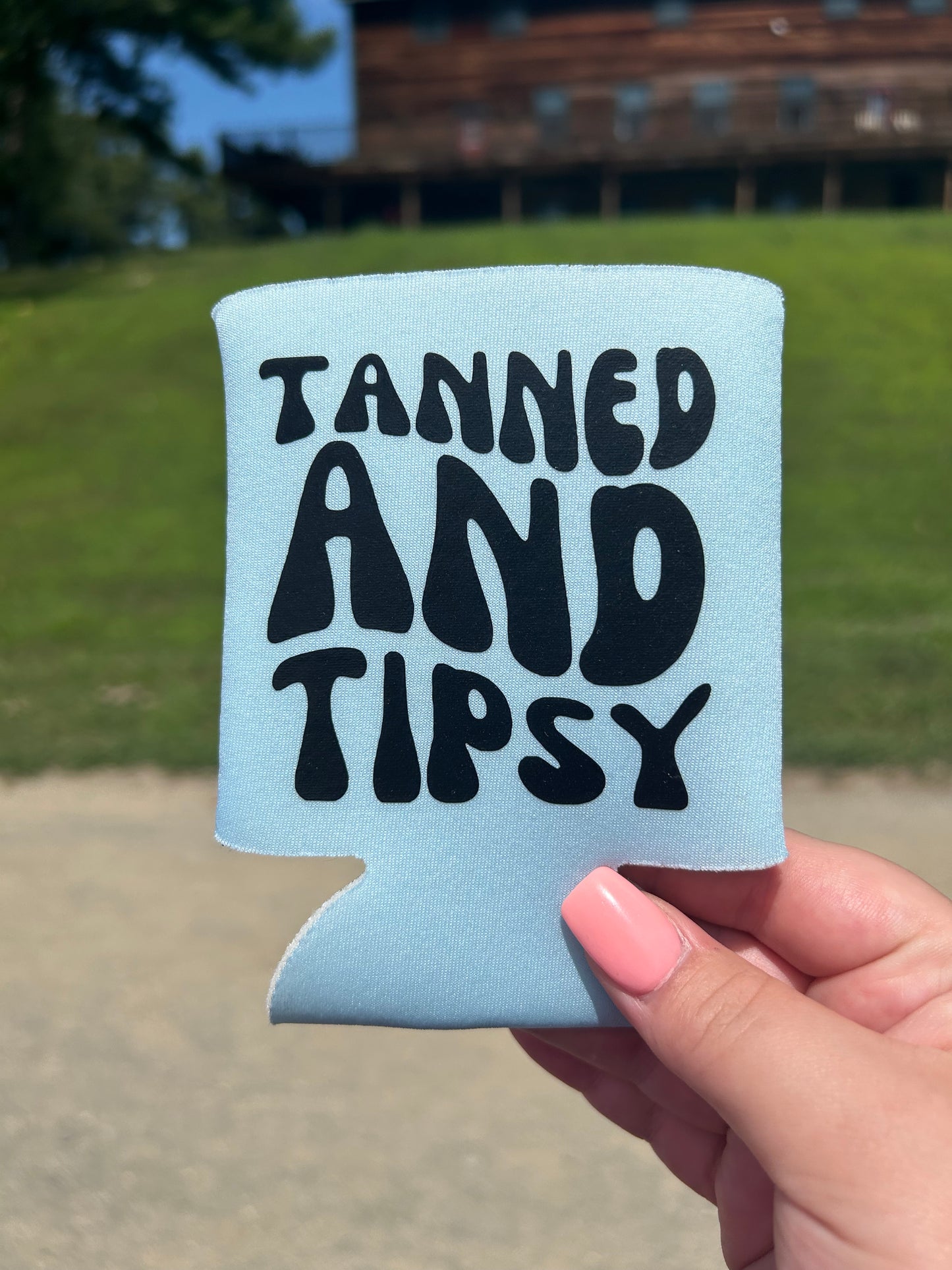 Tanned & Tipsy | Koozie | Can Cooler