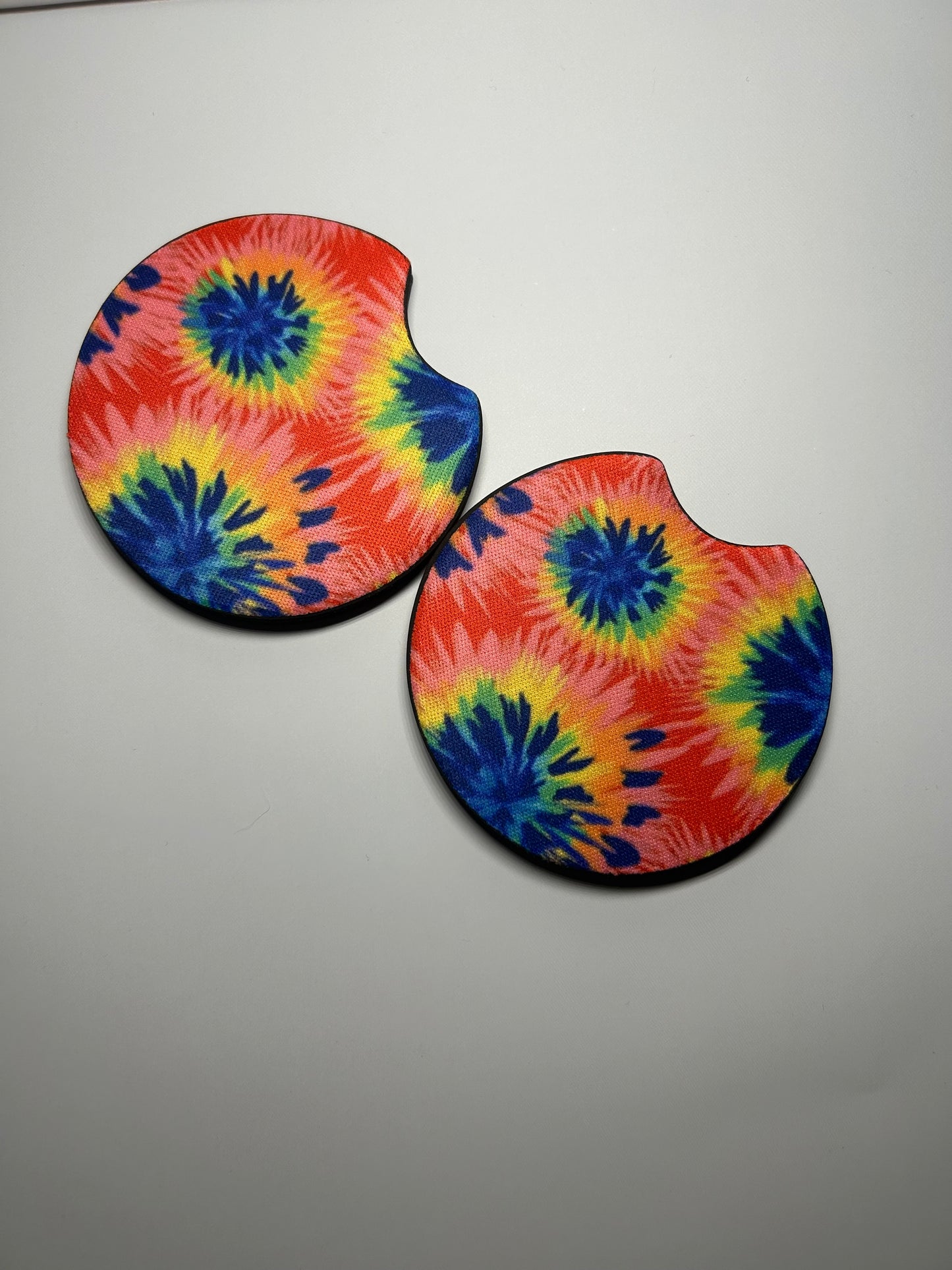 Tie Dye Car Coasters