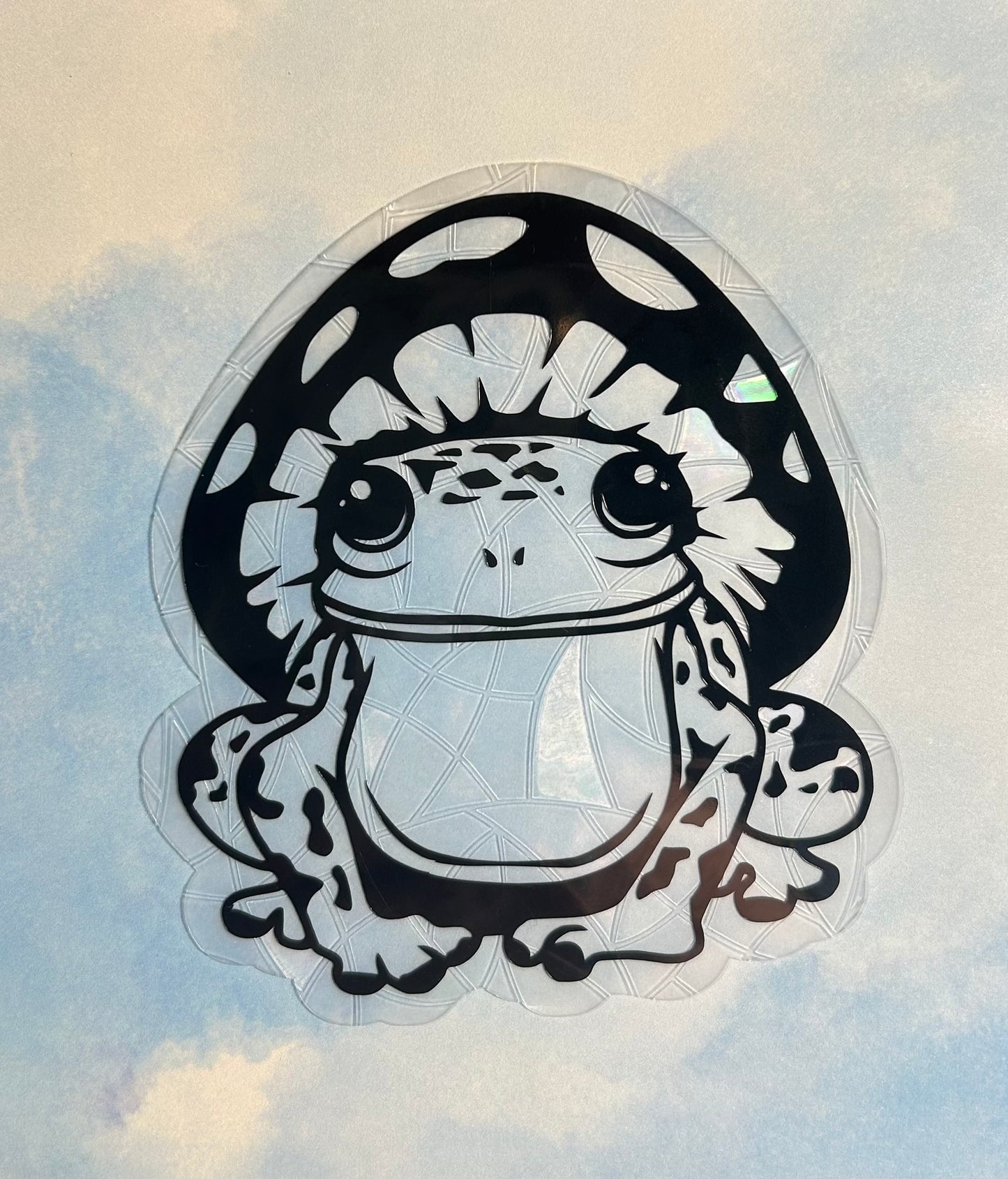 Mush Frog Window Cling