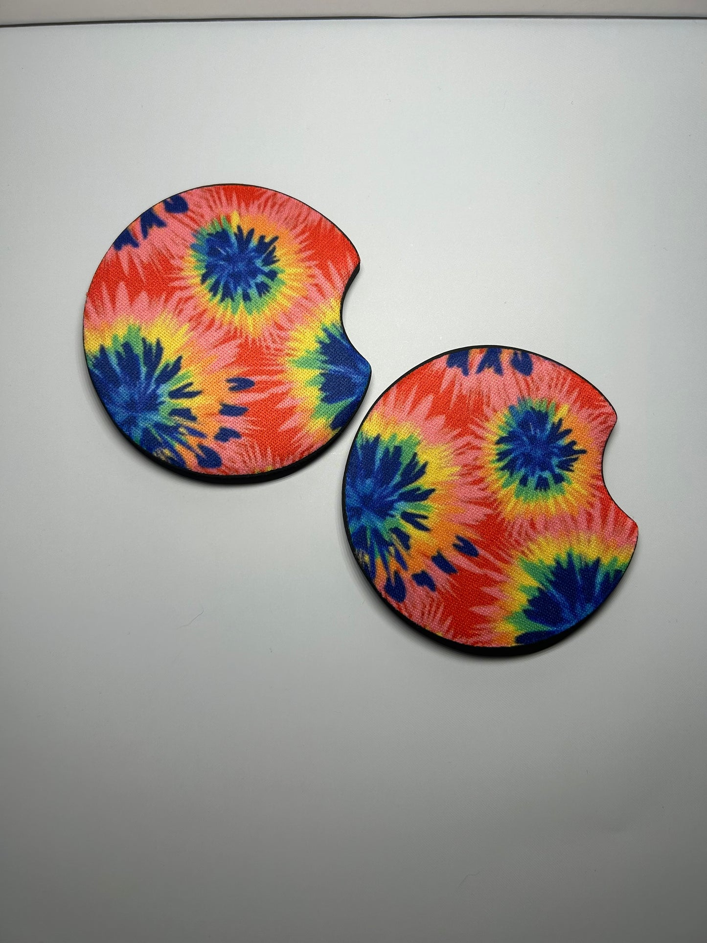 Tie Dye Car Coasters