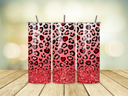 Cheetah Heart Tumbler