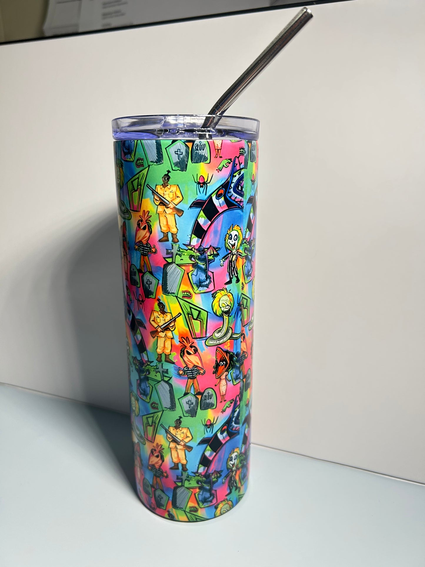 Beetlejuice Inspired Tumbler