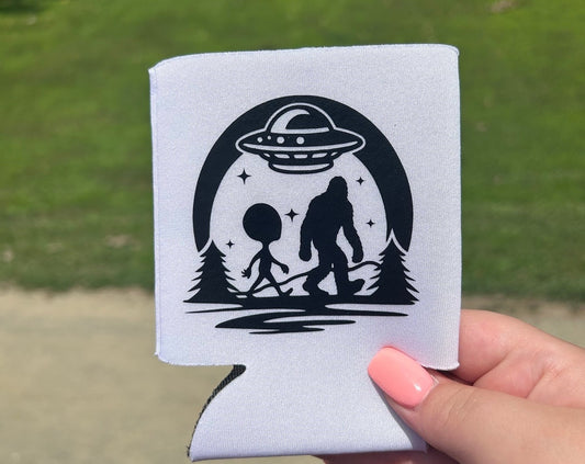 Alien x Sasquatch Koozie | Personalized Gift